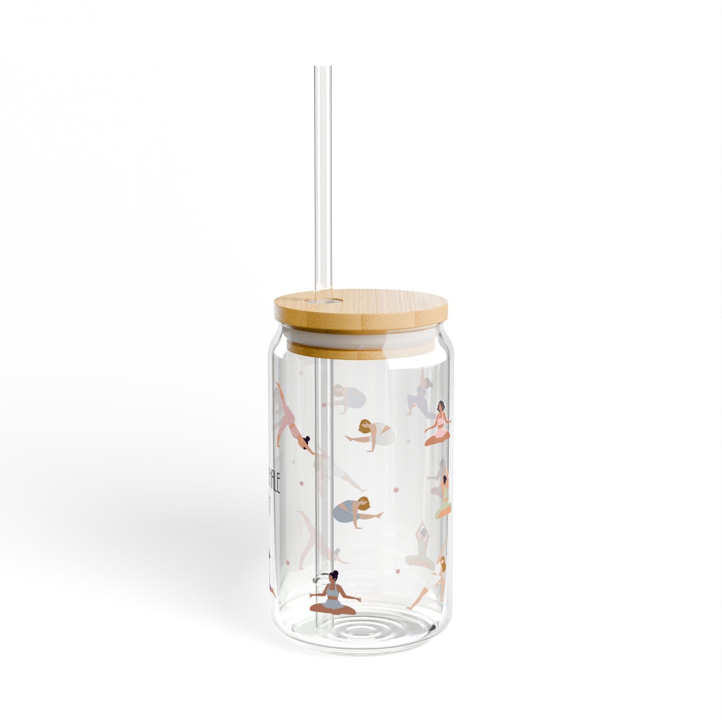 Inhale, Exhale, Repeat Glass Cup